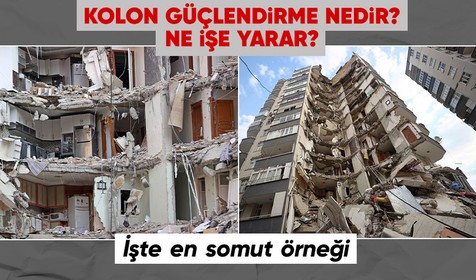 Güçlendirilen kolon, 7,7'lik depremde yıkımın önüne geçti