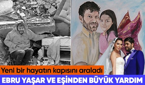 Depremde kızının elini tutarak yürekleri yakan Mesut Hançer, Ebru Yaşar ve eşi tarafından kendisine hediye edilen eve yerleşti