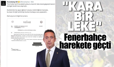 Fenerbahçe'den Kayserispor maçı ile ilgili flaş başvuru! "Kara bir leke..."