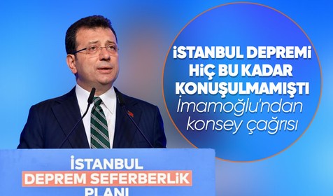 İstanbul’u depreme dayanıklı kent yapmak için buluşma çağrısı yapan İBB Başkanı Ekrem İmamoğlu konuştu: Yüksek seviyeli seferberlik başlatıyoruz