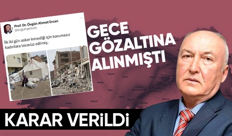 Gözaltına alınan Jeofizik Yüksek Mühendisi Prof. Dr. Övgün Ahmet Ercan serbest bırakıldı