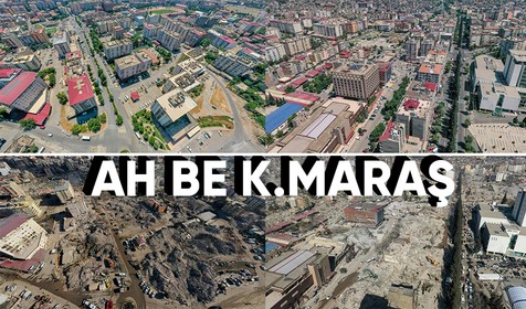 Kahramanmaraş merkezli depremlerdeki büyük yıkım fotoğraf kareleri ile bir kere daha ortaya çıktı