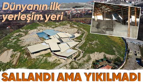 Dünyanın ilk yerleşim yeri olan birçok medeniyete ev sahipliği yapan Arslantepe Höyüğü sallandı ama yıkılmadı