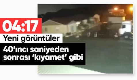 Kahramanmaraş merkezli 04:17'de gerçekleşen depreme ait yeni görüntüler ortaya çıktı