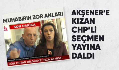 CHP'li  seçmen İYİ Parti Genel Başkanı Meral Akşener'e tepkisini canlı yayına dalarak ifade etti