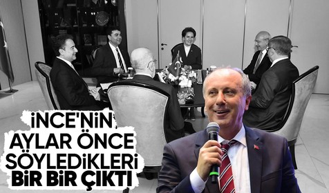 Memleket Partisi Genel Başkanı Muharrem İnce aylar öncesinden bilmiş! "Akşener masadan ayrılır..."