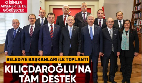 CHP'li büyükşehir belediye başkanları, olağanüstü MYK toplantısı öncesi CHP Genel Başkanı Kemal Kılıçdaroğlu ile görüştü: Başkanlar Akşener'i de ziyaret edecek