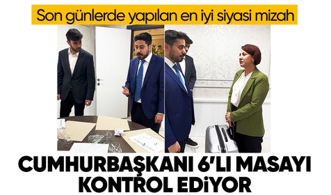 Cumhurbaşkanı Recep Tayyip Erdoğan'ı taklit eden genç fenomen Muhammed Nur Nahya'dan çok konuşulan video: 'Cumhurbaşkanı 6'lı masayı kontrol ediyor'
