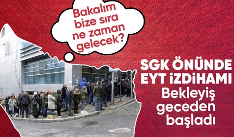 SGK önünde EYT izdihamı! Polis duruma müdahale etti