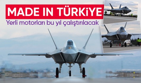 Milli Muharip Uçak geçtiğimiz günlerde "pist başı" yapmıştı: Yerli motorları da bu yıl çalıştırılacak