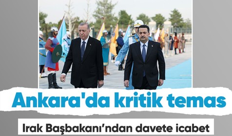 Ankara'da kritik görüşme! Cumhurbaşkanı Recep Tayyip Erdoğan Irak Başbakanı es-Sudani'yi resmi törenle karşıladı