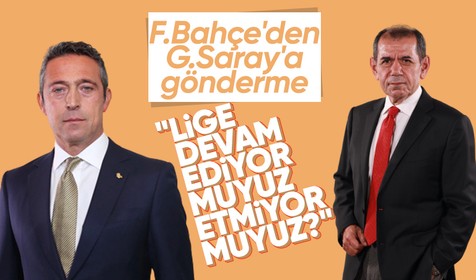 Fenerbahçe'den Galatasaray'a flaş gönderme! "Lige devam ediyor muyuz..."