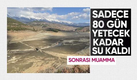 Bursa'nın bugün itibarıyla 80 günlük ihtiyacını karşılayacak su rezervi kaldı