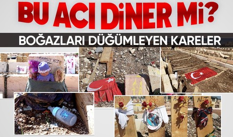 Depremin ardından Adıyaman'dan yürek yakan kareler