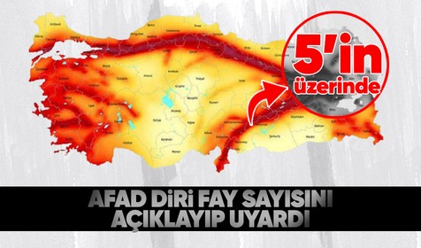 AFAD aktif fay hatlarını açıklayarak uyardı: 5'in üzerinde artçılar olabilir