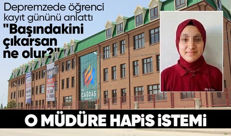 Hatay'dan Eskişehir'e giden depremzede öğrenciyi başörtüsü nedeniyle okula kaydetmeyen müdüre hapis istemi