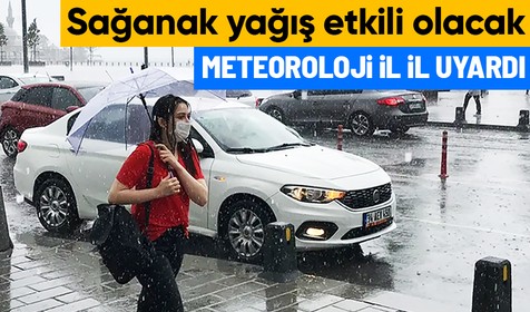 Meteoroloji Genel Müdürlüğü yurt genelini yağışlı hava konusunda uyardı | 23 MART HAVA DURUMU