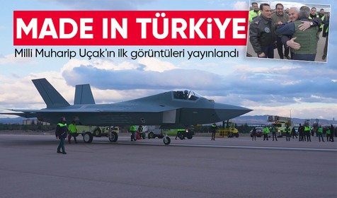 Yerli ve milli gururumuz göğüs kabartıyor: Milli Muharip Uçak'ın ilk görüntüleri yayınlandı