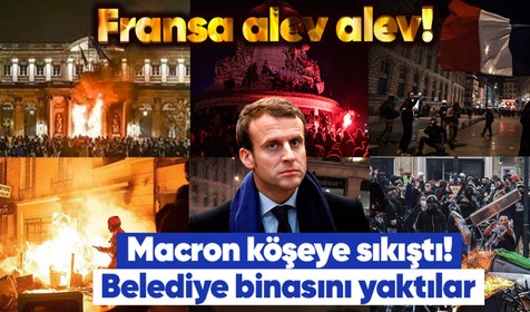 Macron köşeye sıkıştı! Kararları Fransa'yı birbirine kattı! 1 milyonun sokağa dökülmesi ülkeyi felç etti