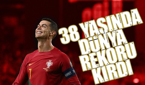 Ronaldo bir kez daha dünya tarihine geçti! Yeni rekoru kırdı