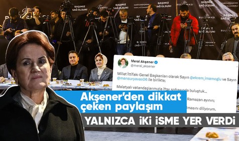 Meral Akşener'den dikkat çeken ittifak paylaşımı: Yalnızca ikisini etiketledi