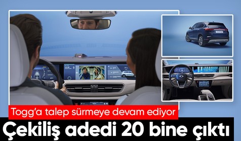 Togg'a yoğun talep var: Çekilişle teslim edilecek araç sayısı 20 bin oldu