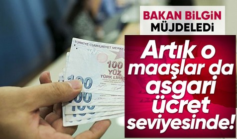 Bakan Bilgin açıkladı: Gazi maaşları asgari ücret düzeyine çıkarılıyor