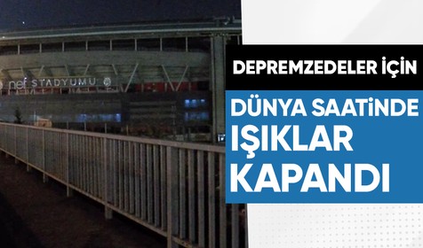 Dünya Saati'nde ışıklar iklim krizi ve depremde yaşamını yitirenleri anmak için kapandı