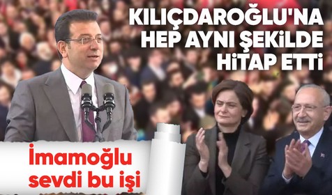 İBB Ekrem İmamoğlu'nun Genel Başkanı Kemal Kılıçdaroğlu anonsu çok konuşuldu! O ifadeyi sık sık kullanması gözden kaçmadı