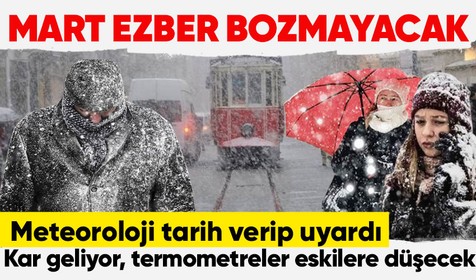 Mart ezber bozmuyor! Meteoroloji uyardı: Sıcaklıklar düşüyor, kar kapıda!