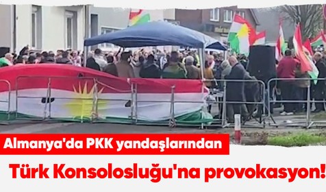 PKK sevicilerinden Almanya'da provokasyon! Türk vatandaşları tepkili
