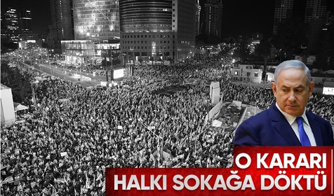 Netanyahu, tartışmalı yargı düzenlemesine karşı çıkan Savunma Bakanı'nı görevden almasının ardından halk sokağa indi