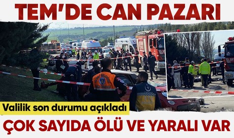 Son dakika! TEM'de zincirleme kaza: 6 ölü, 3 yaralı