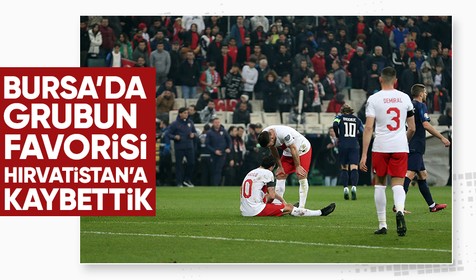 A Milli Futbol Takımımız, EURO 2024 Elemeleri D Grubu'ndaki ikinci maçında Hırvatistan'a mağlup oldu