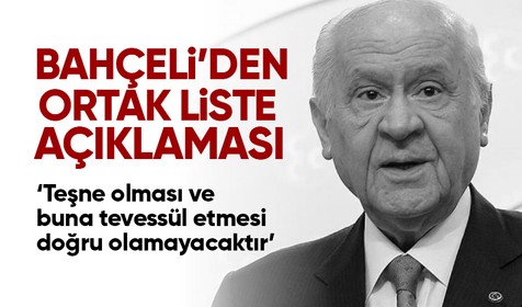 MHP Genel Başkanı Devlet Bahçeli açıkladı: MHP seçime amblem ve adaylarıyla katılacak
