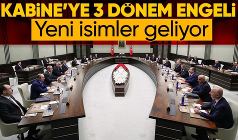 Cumhurbaşkanı Recep Tayyip Erdoğan 3 dönem şartını hatırlatarak Kabine'de yeni değişikliği duyurdu