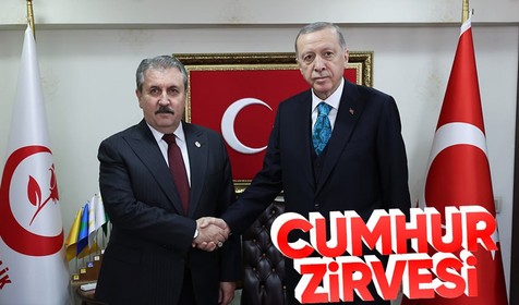 Cumhurbaşkanı Recep Tayyip Erdoğan Büyük Birlik Partisi'ni ziyaret etti: Mustafa Destici ile görüştü