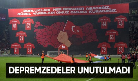 Türkiye ile Hırvatistan maçı öncesinde depremzedeler unutulmadı: Zorlukları hep beraber aşacağız. Güzel yarınları omuz omuza kuracağız