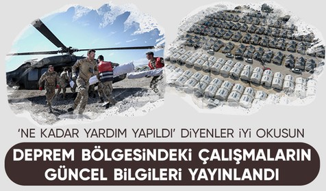 İletişim Başkanlığı, depremle ilgili güncel istatistikleri paylaştı: 210 milyon kap sıcak yemek desteği verildi