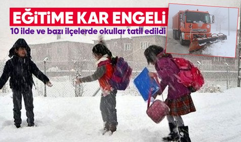 Kar yağışı nedeniyle 10 ilde eğitime ara verildi! Hangi illerde okullar tatil edildi? 30 MART PERŞEMBE KAR TATİLİ VERİLEN İLLER