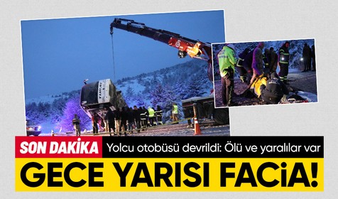 Son dakika: Erzincan'da gece yarısı facia! Yolcu otobüsü devrildi, 2 kişi öldü, 21 kişi yaralandı