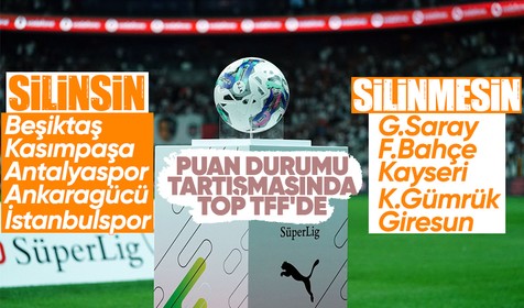 Süper Lig'de puan tartışması büyüyor! Hangi kulüpler puan silinmesini istedi?