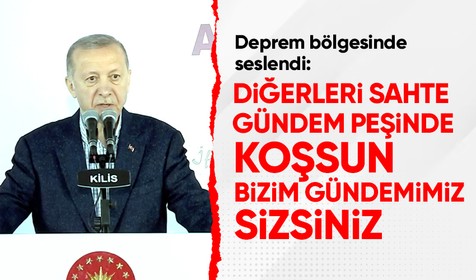 Cumhurbaşkanı Erdoğan Kilis’te depremzedelerle buluştuğu iftar programında konuştu: Diğerleri hangi sahte gündemlerin peşinde koşarsa koşsun...