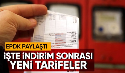 Elektrikte yüzde 15 indirim geldi Enerji Piyasası Düzenleme Kurumu (EPDK) indirimli tarifeler listesini paylaştı