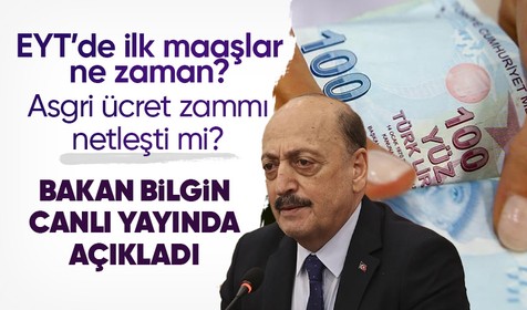 EYT'liler ilk maaşını ne zaman alacak? Bakan Bilgin canlı yayında açıkladı