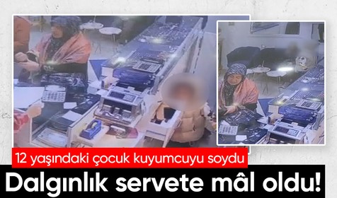O anlar saniye saniye kaydedildi: Sultangazi'de 2 çocuk 4 milyon liralık altın bulunan çantayı çaldı