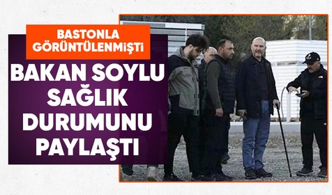 Son dakika... İçişleri Bakanı Süleyman Soylu'dan sağlık durumuna ilişkin açıklama