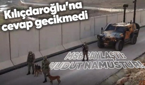 Milli Savunma Bakanlığı sınır güvenliği çalışmalarını sosyal medya hesabından paylaştı