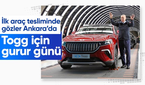 Türkiye'nin yerli ve milli gururu Togg bugün Cumhurbaşkanı Recep Tayyip Erdoğan'a teslim edilecek