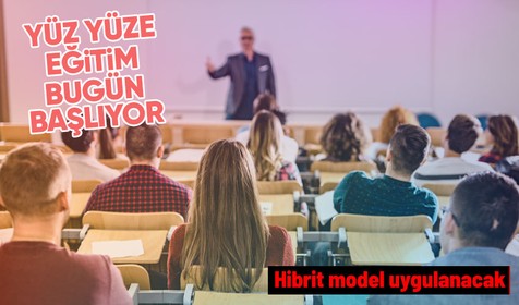 Üniversitelerde yüz yüze eğitim bugün başlıyor